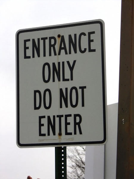 entrance-only