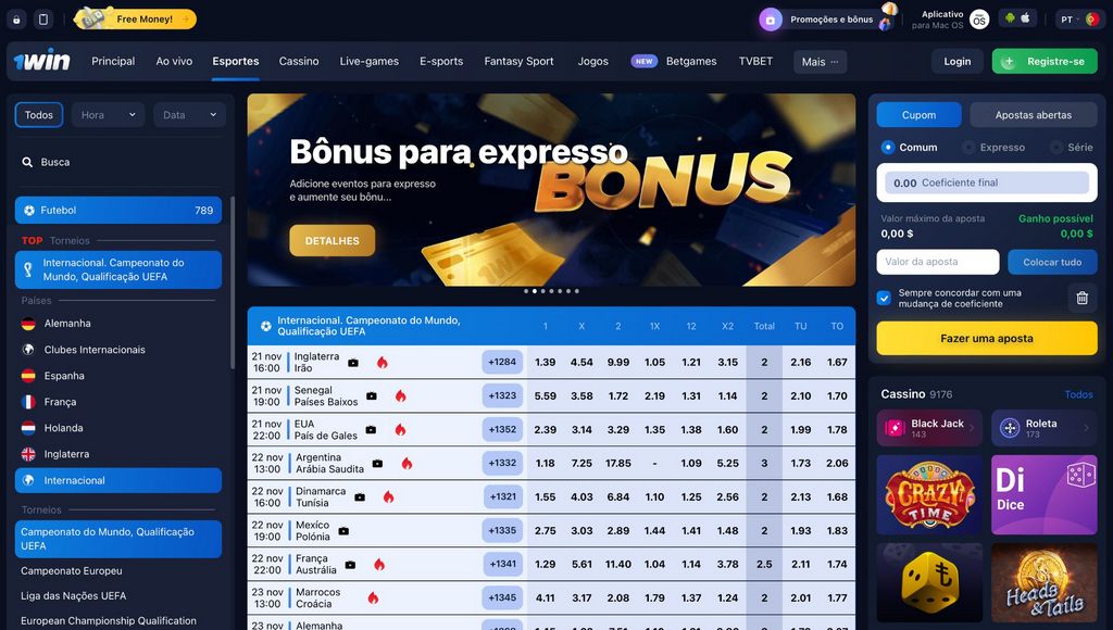 1Win: Um Site de Apostas de Classe Mundial Operando em Moçambique
