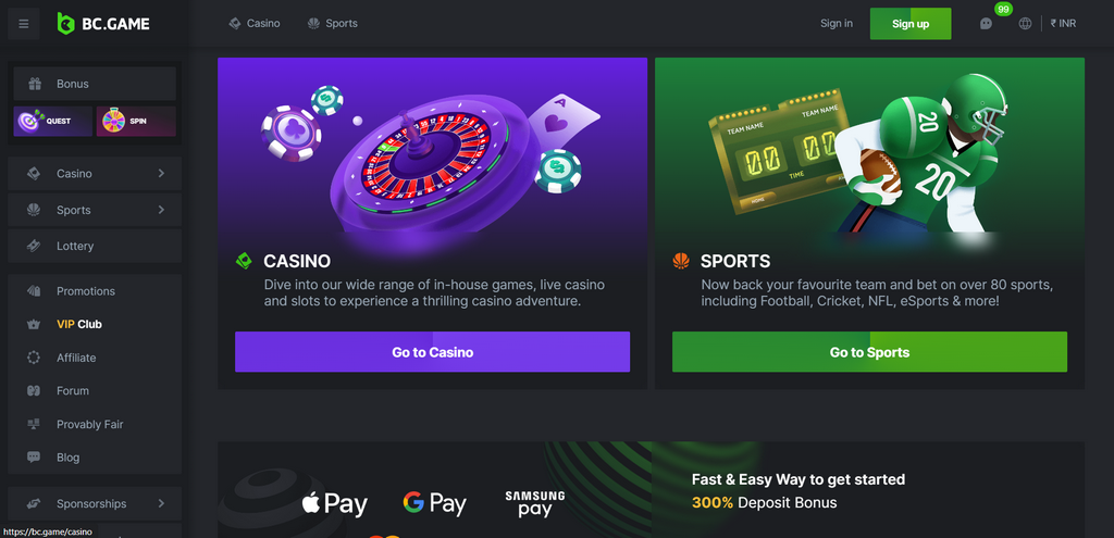 BC.Game Casino site